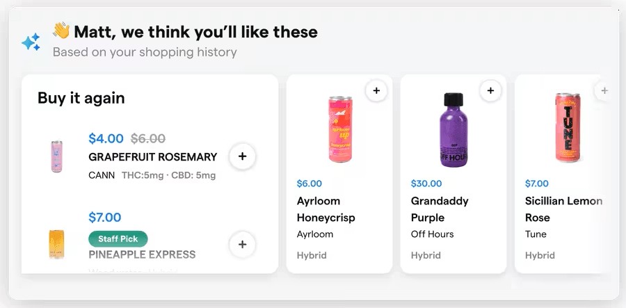 Dutchie Dutchie POS AI Personalization and Recommendations
